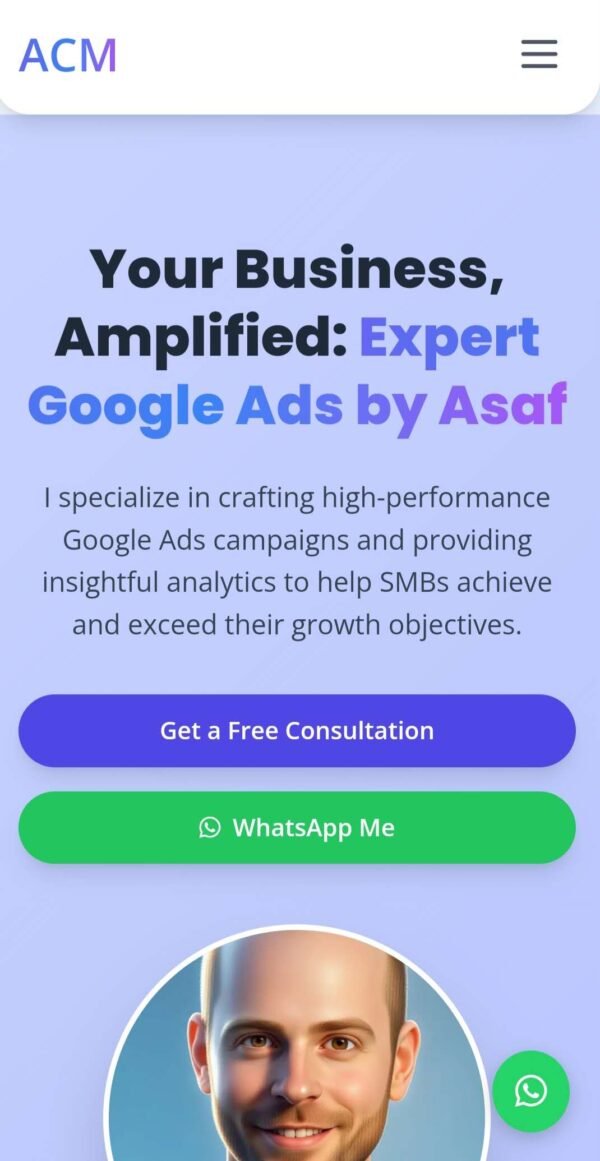 Essential Marketing Freelancer Landing Page - Clean Design & Service Showcase